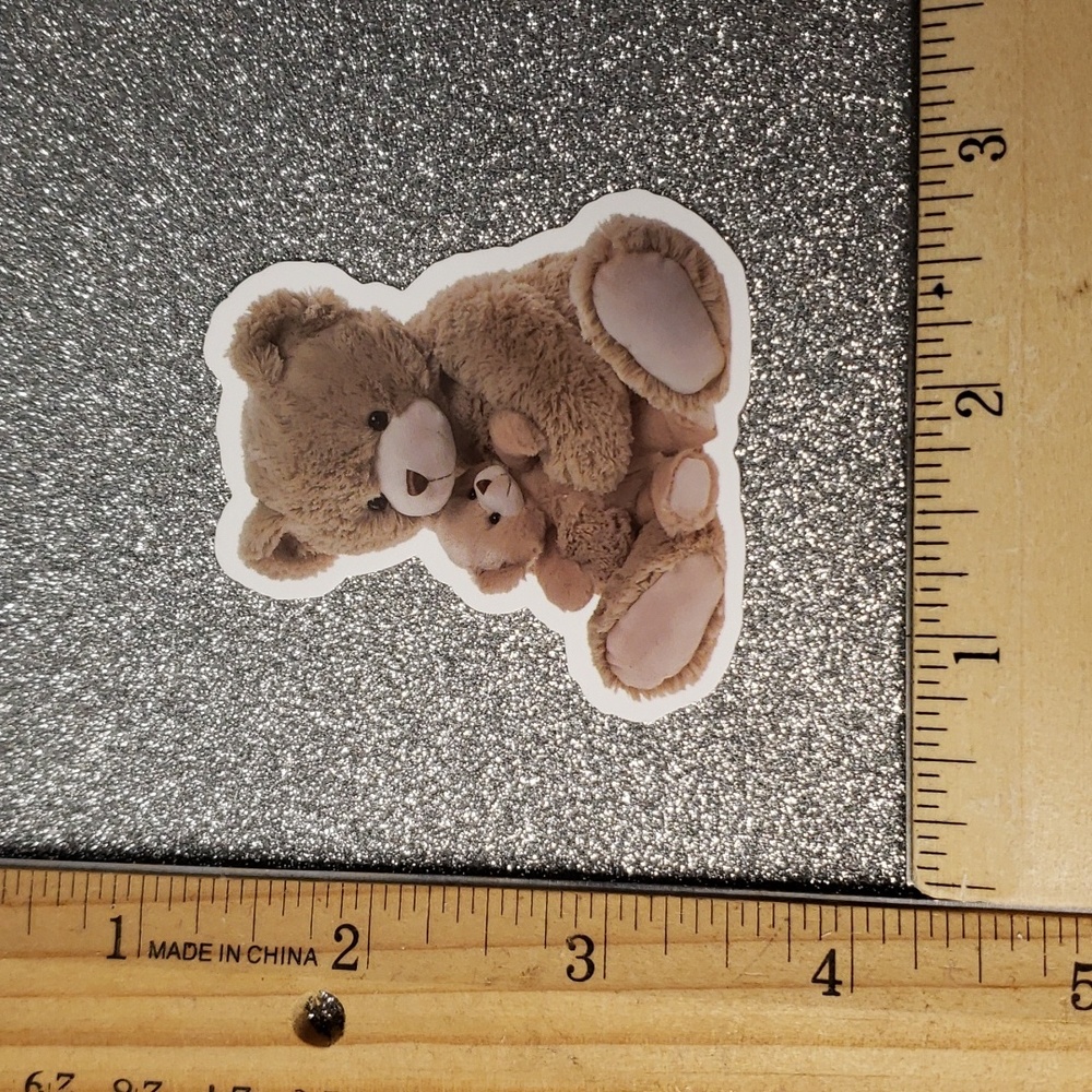 TOY WATERPOOF Sticker Teddybear ART - Picture 2 of 7